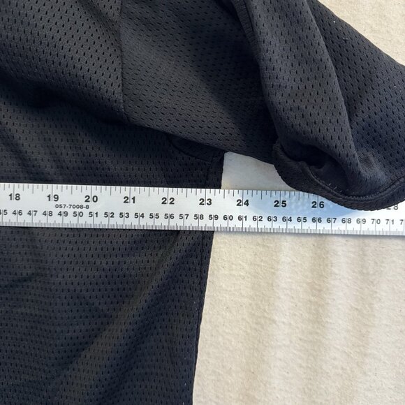 Vintage Retro 90s Nike Mesh Shirt Half Zip Collared Light Large - Picture 9 of 10